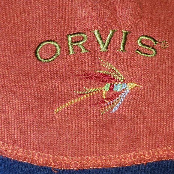Orvis 1/4 Zip long sleeve Blue Pullover Size XXL - Picture 2 of 2